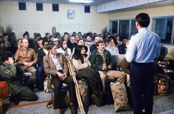 Evacuees from the US Embassy in Tehran