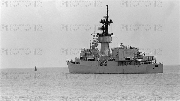 1979 - A port quarter view of the frigate USS TRIPPE