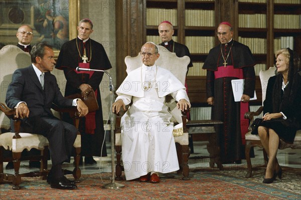 Pope Paul VI and President Nixon in 1970.