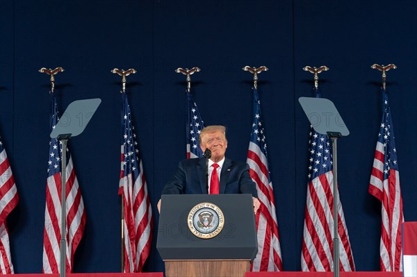 President Donald Trump visits Mount Rushmore