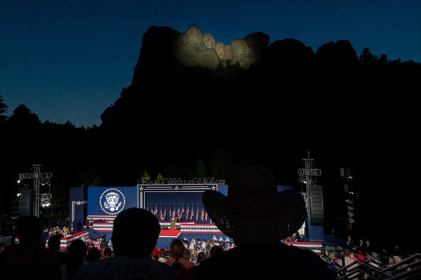 President Donald Trump visits Mount Rushmore