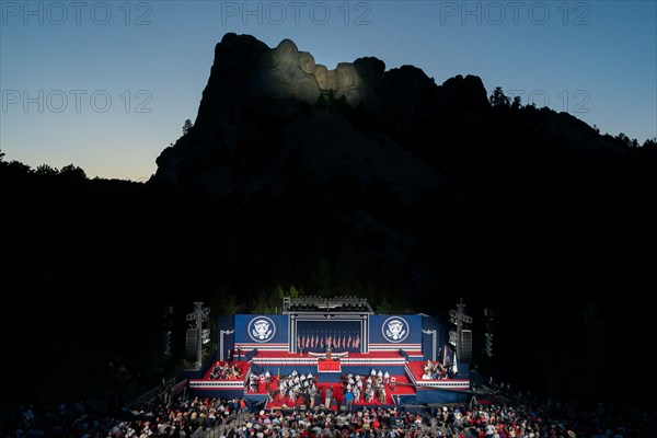 President Donald Trump visits Mount Rushmore