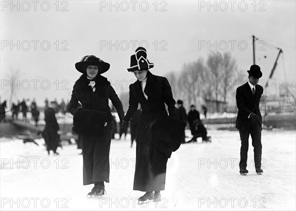 Outdoor ice skating