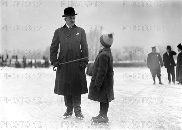 Outdoor ice skating