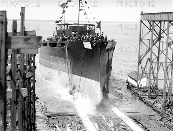 Launching of the U.S.S. Texas