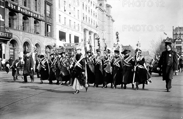 Woman Suffrage March on the Capitol