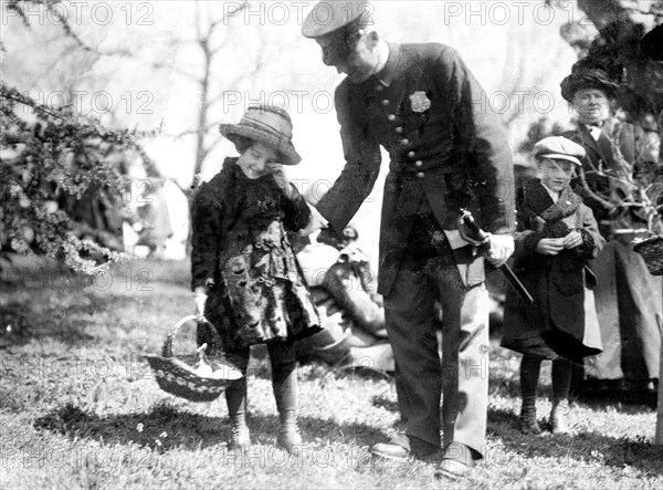 Children at the annual Easter egg roll at the White House
