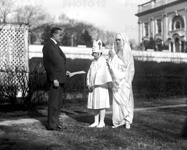 President Calvin Coolidge buying Christmas Seals