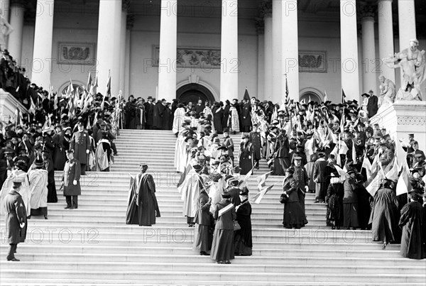 Woman Suffrage March on the Capitol