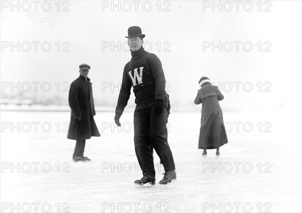 Outdoor ice skating