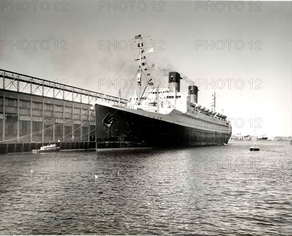 the Il De France docked. October 12