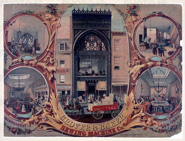 Grover & Banker Sewing Machine Co. 495 Broadway New York.