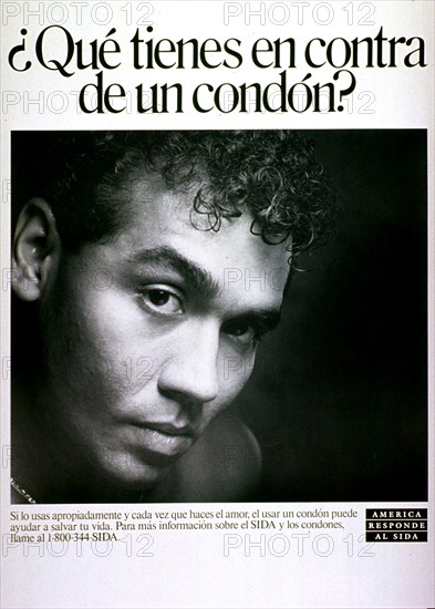 1980s AIDS Poster in Spanish.