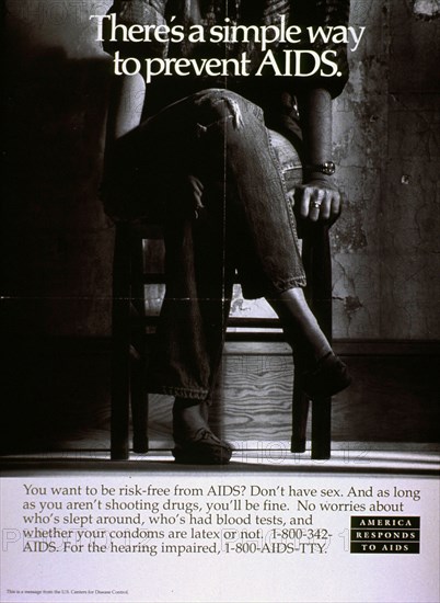 There's a simple way to prevent AIDS Poster 1980s.