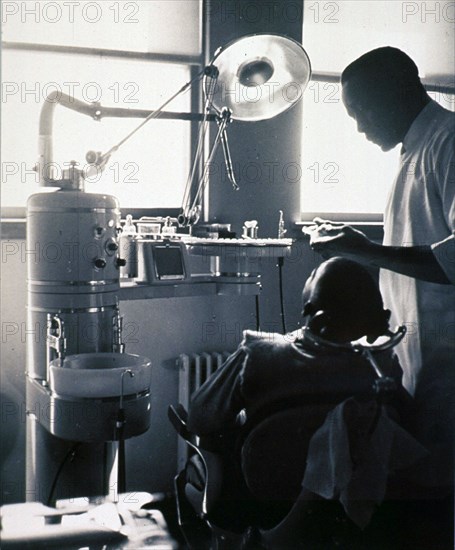 Interior view of a dental office