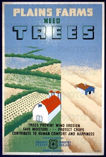 Plains farms need trees Trees prevent wind erosion