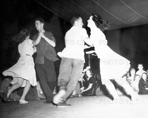 Enka Square Dance Team dancing at the Mountain Music Festival