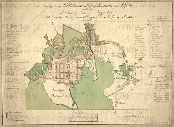 Reichborns kart over Christiania