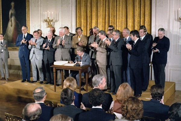 Jimmy Carter signs the Energy Bill