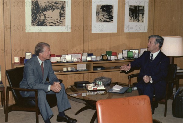 Jimmy Carter and Chancellor Helmut Schmidt