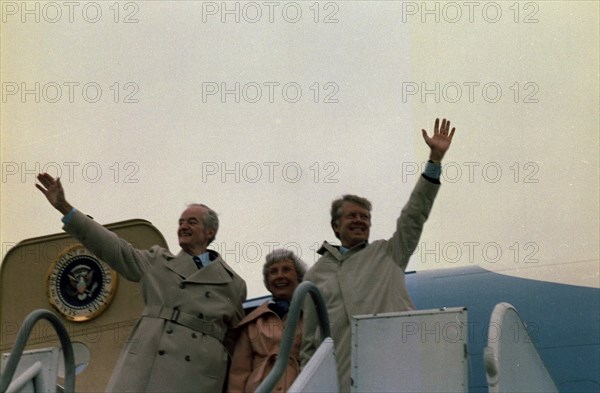 Jimmy Carter and Muriel Humphrey