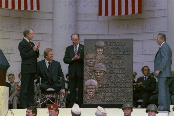 Jimmy Carter and Max Cleland