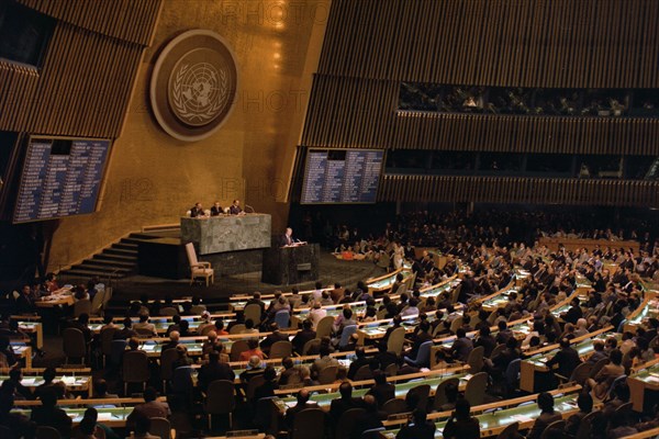 Jimmy Carter addresses the United Nations