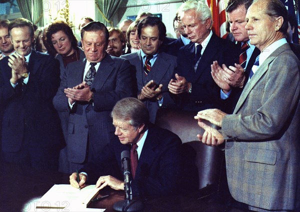 Jimmy Carter signs Airline Deregulation Act of 1978