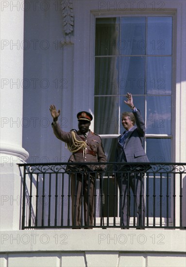 Jimmy Carter with Nigeria President Lt. Gen. Olesugun Obasanjo