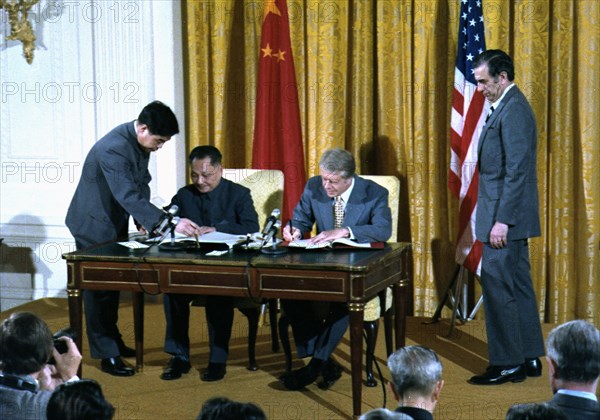 Deng Xiaoping and Jimmy Carter