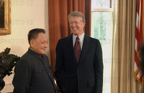 Deng Xiaoping and Jimmy Carter