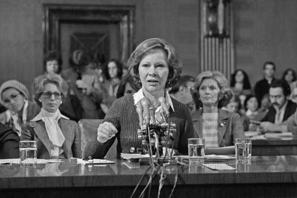 Rosalynn Carter testifies before Senate Sub-Committee