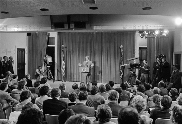 Jimmy Carter holds his first press conference