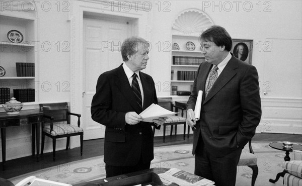 Jimmy Carter with Frank Moore