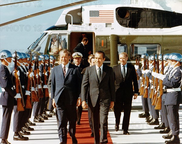 President Nixon and West German Chancellor Willy Brandt.