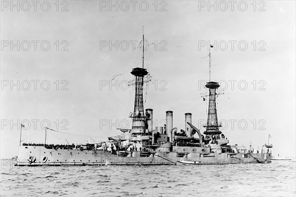 U.S.S. Connecticut at sea