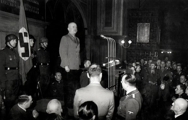 Speaker at Nazi party event