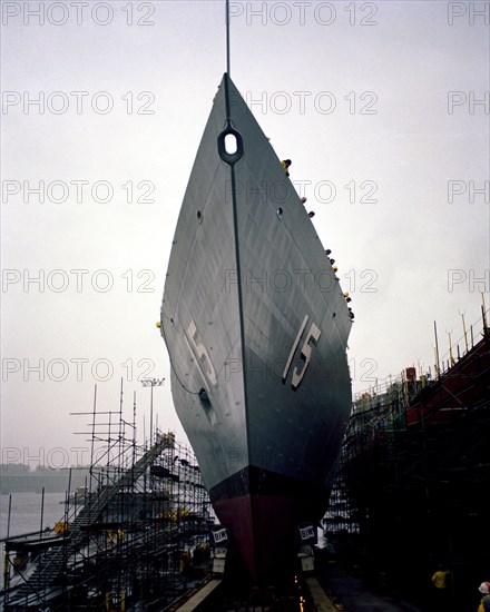 1979 - A bow view of the guided missile frigate ESTOCIN