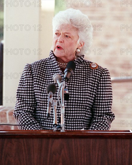 First lady Barbara Bush