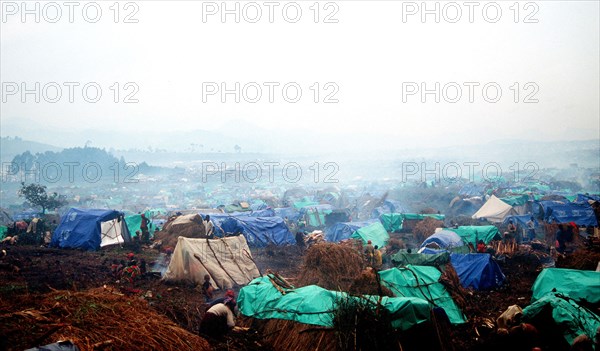 1994 Zaire - A view of the Kibumba refugee camp