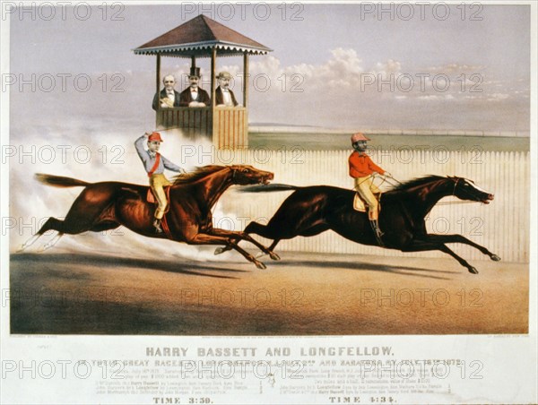 Horse Racing Illustration