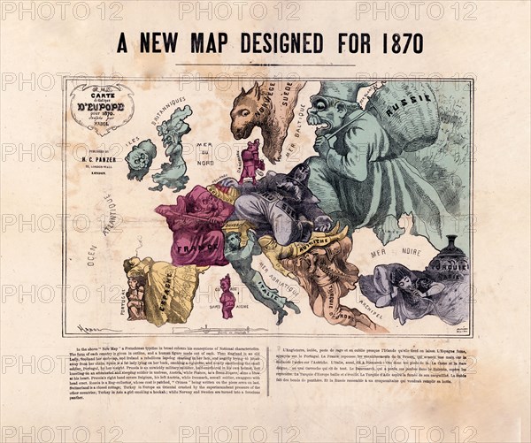 A new map designed for 1870 Europe