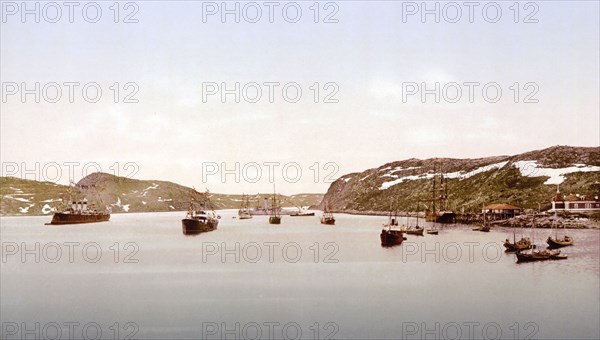 General view, Port Catherine, Kola Peninsula, Russia ca. 1890