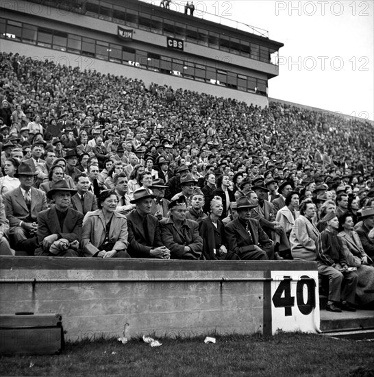 View of Crowd at Michigan State College vs Maryland