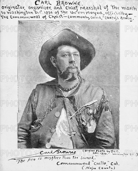 Carl Browne, Organizer of Coxey's Army ca. 1911