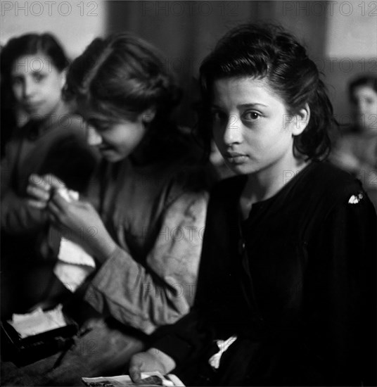 A young prostitute in the Albergo dei Poveri reformatory, Naples 1948