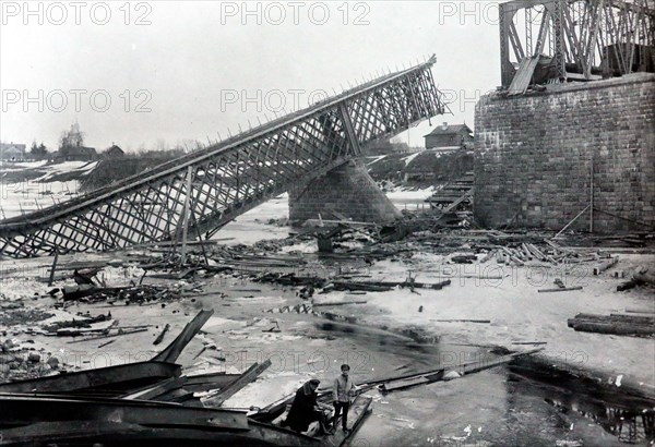 Bridge near Jambourg, on the river Luga