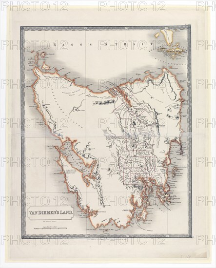 Van Diemen's Land Map ca. 1828
