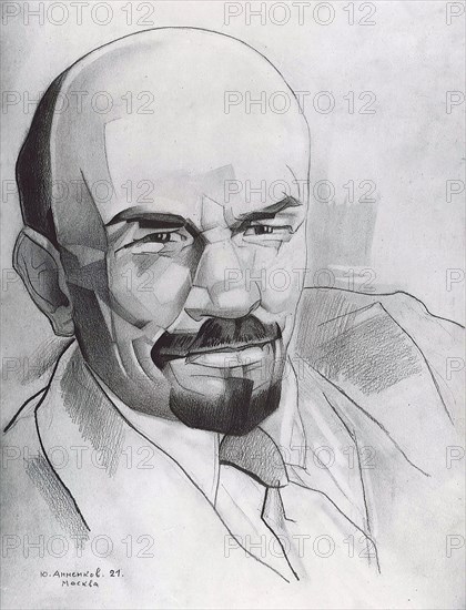 Portrait of Lenin by Yuri Annenkov, Moscow (1921)