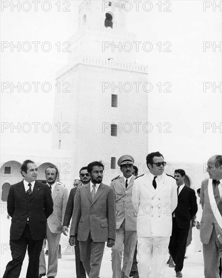 Sultan Qabous of Oman visiting Kairouan